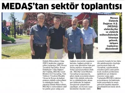 MEDAŞ`TAN SEKTÖR TOPLANTISI (KONYA TAKİP, 15.08.2018)