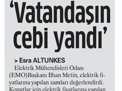 VATANDAŞIN CEBİ YANDI (AKDENİZ MANŞET-11.09.2018)