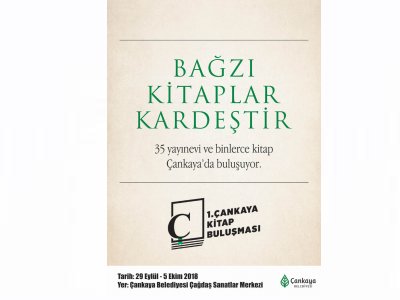 1.ÇANKAYA KİTAP FUARI DÜZENLENİYOR