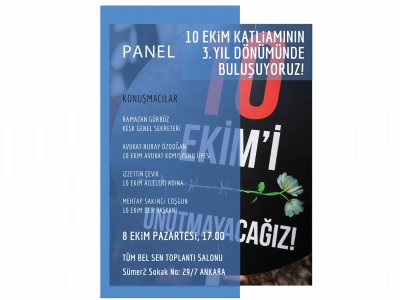 10 EKİM KATLİAMININ YILDÖNÜMÜNDE ANMA ETKİNLİKLERİ DÜZENLENİYOR
