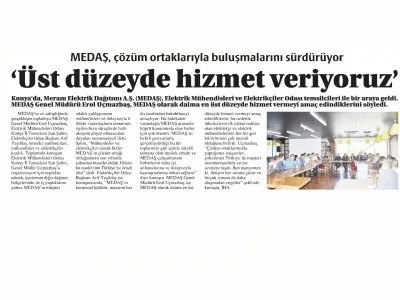 `ÜST DÜZEYDE HİZMET VERİYORUZ` (YENİ KONYA, 24.09.2018)