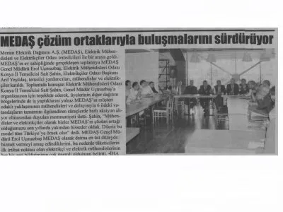 MEDAŞ ÇÖZÜM ORTAKLARIYLA BULUŞMALARINI SÜRDÜRÜYOR (YENİ HABER, 24.09.2018)