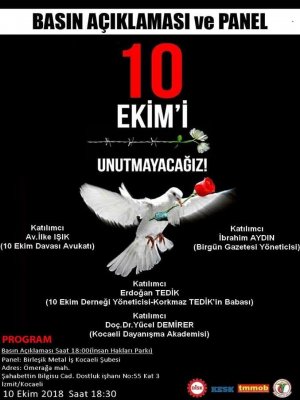 10 EKİM BASIN AÇIKLAMASI VE PANEL