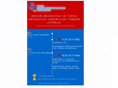 MERSİN ÜNİVERSİTESİ VE TOROS ÜNİVERSİTESİ ÖĞRENCİLERİ TANIŞMA ETKİNLİĞİ