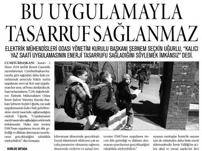 BU UYGULAMAYLA TASARRUF SAĞLANMAZ (YENİ ASYA)