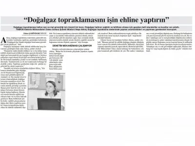 `DOĞALGAZ TOPRAKLAMASINI İŞİN EHLİNE YAPTIRIN` (BAŞKENT GAZETESİ, 05.10.2018)