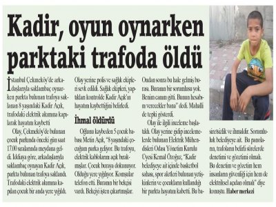 31 EKİM 2018 YAZILI BASINDA ODAMIZ