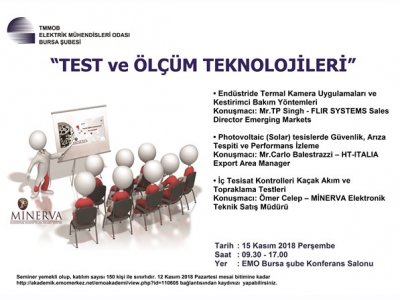 TEST VE ÖLÇÜM TEKNOLOJİLERİ TEKNİK SEMİNER