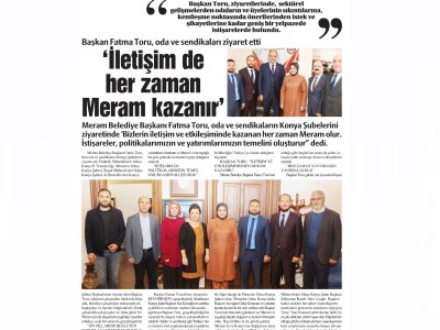 MERAM`IMIZ İLETİŞİM (YENİ KONYA, 07.11.2018)