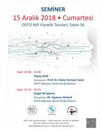 YAPAY ZEKÂ VE DOĞAL DİL İŞLEME SEMİNERİ