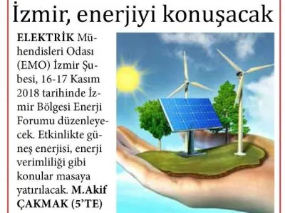İZMİR, ENERJİYİ KONUŞACAK (YENİ BAKIŞ)