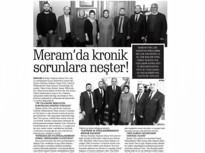 MERAMDA BÜYÜK SORUNLARA NEŞTER! (KONYA PUSULA, 07.11.2018)