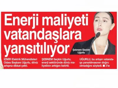 ENERJİ MALİYETİ VATANDAŞLARA YANSITILIYOR (HABER EKSPRES)