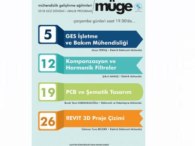MÜHENDİSLİK GELİŞTİRME EĞİTİMLERİ 2018 ARALIK DÖNEMİ BAŞLIYOR