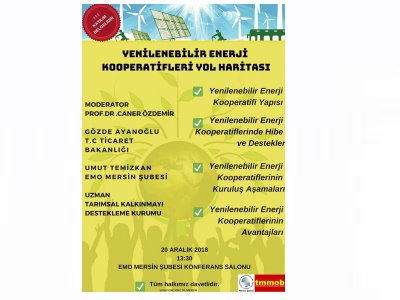 YENİLENEBİLİR ENERJİ KOOPERATİFLERİ YOL HARİTASI PANELİ
