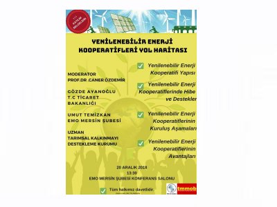 YENİLENEBİLİR ENERJİ KOOPERATİFLERİ YOL HARİTASI PANELİ