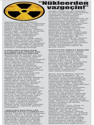 NÜKLEERDEN VAZGEÇİN (HABERCİ MERSİN)