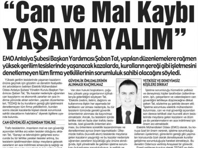 CAN VE MAL KAYBI YAŞAMAYALIM (HİLAL - 23.01.2019)