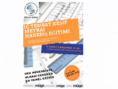 İÇ TESİSAT KEŞİF METRAJ VE HAKEDİŞ EĞİTİMİ