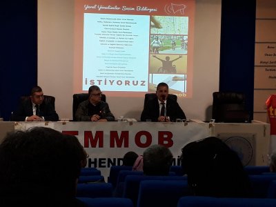 BÜYÜKŞEHİR BELEDİYE BAŞKAN ADAYLARI TMMOB İL KOORDİNASYON KURULUNU ZİYARET EDİYOR.