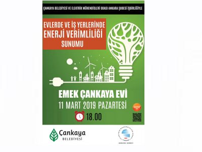 ÇANKAYA BELEDİYESİ EMEK ÇANKAYA EVİNDE ENERJİ VERİMLİLİĞİ SUNUMU YAPILACAK