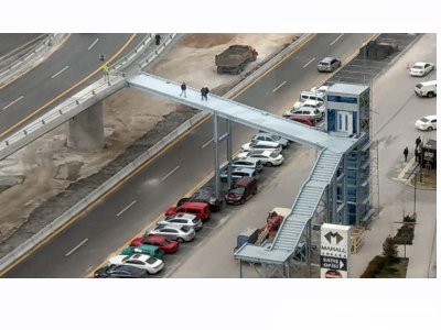 BİLKENT ŞEHİR HASTANESİNE KORKU TÜNELİ GİBİ ÜST GEÇİT (WWW.16PUNTO.COM, 13.3.2019)