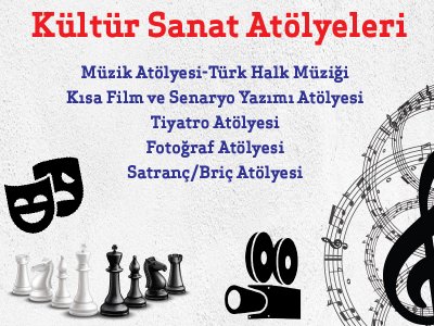 KÜLTÜR SANAT ATÖLYELERİ BAŞLIYOR