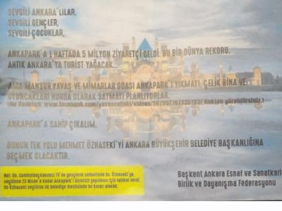 EĞİTİM SEN VE MİMARLAR ODASINDAN MEB`İN ANKAPARK GEZİLERİ İLE İLGİLİ AÇIKLAMA