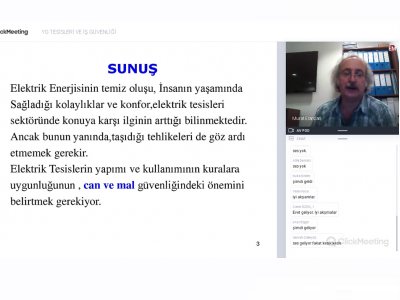 YG TESİSLERİ VE İŞ GÜVENLİĞİ KONULU WEBİNAR DÜZENLENDİ