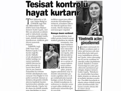 TESİSAT KONTROLÜ HAYAT KURTARIR (HABER EKSPRES)