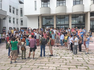 ODTÜ KYK YURDU PROTESTO EDİLDİ