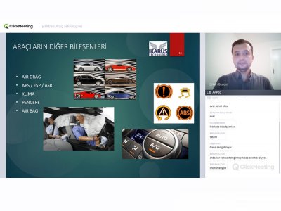 ELEKTRİKLİ ARAÇ TEKNOLOJİLERİ KONULU WEBINAR DÜZENLENDİ