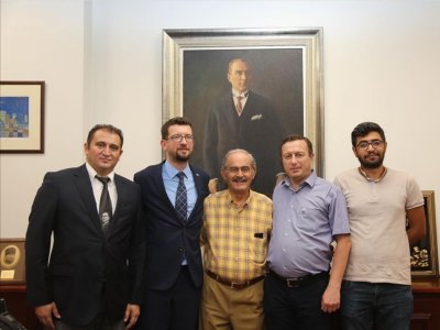 ESKİŞEHİR BÜYÜKŞEHİR BELEDİYE BAŞKANI PROF. DR. YILMAZ BÜYÜKERŞEN MAKAMINDA ZİYARET EDİLDİ.