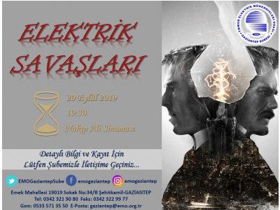 ELEKTRİK SAVAŞLARI SİNEMA ETKİNLİĞİ
