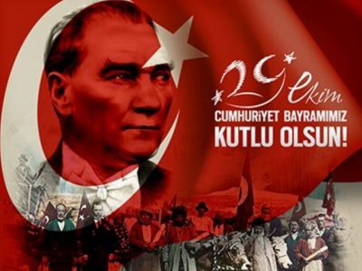 HALKIMIZIN CUMHURİYET BAYRAMINI  KUTLUYORUZ.