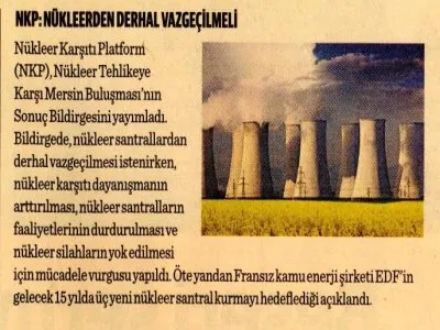 NKP: NÜKLEERDEN DERHAL VAZGEÇİLMELİ (DÜNYA)