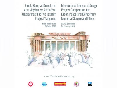 EMEK, BARIŞ, DEMOKRASİ ANIT MEYDANI VE ANMA YERİ ULUSLARARASI FİKİR VE TASARIM PROJESİ YARIŞMASI BAŞLADI