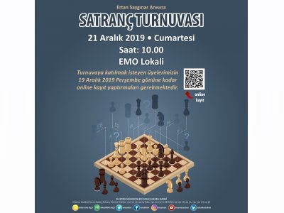 ERTAN SAYGINAR ANISINA ÖDÜLLÜ SATRANÇ TURNUVASI DÜZENLENECEK
