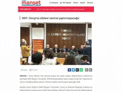 NKP: SİNOPTA NÜKLEER SANTRAL YAPTIRMAYACAĞIZ (OZGURMANSET.NET)