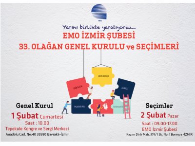 EMO İZMİR ŞUBESİ 33. OLAĞAN GENEL KURULU