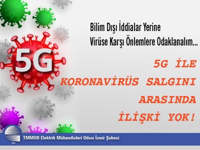 5G İLE KORONAVİRÜS SALGINI ARASINDA İLİŞKİ YOK