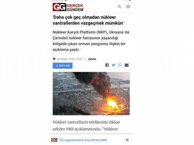 `DAHA ÇOK GEÇ OLMADAN NÜKLEER SANTRALLERDEN VAZGEÇMEK MÜMKÜN` (GERCEKGUNDEM.COM)