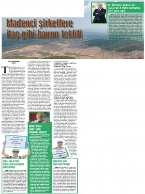 MADENCİ ŞİRKETLERE İLAÇ GİBİ KANUN TEKLİFİ (EVRENSEL)