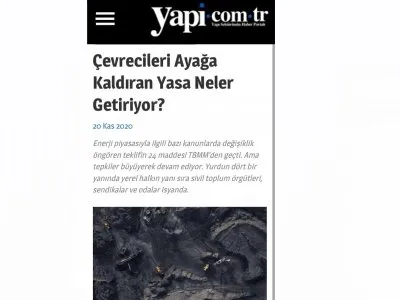 ÇEVRECİLERİ AYAĞA KALDIRAN YASA NELER GETİRİYOR? (YAPİ.COM.TR)