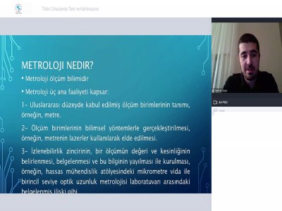 TIBBİ CİHAZLARDA TEST VE KALİBRASYON BAŞLIKLI WEBINAR DÜZENLENDİ