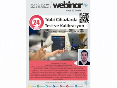 TIBBİ CİHAZLARDA TEST VE KALİBRASYON BAŞLIKLI WEBINAR DÜZENLENECEK