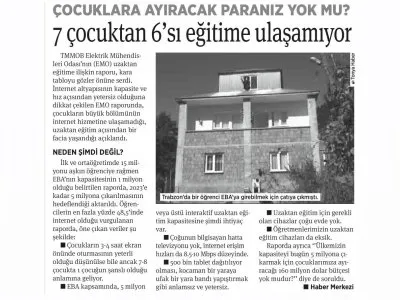 7 ÇOCUKTAN 6`SI EĞİTİME ULAŞAMIYOR (BİRGÜN)