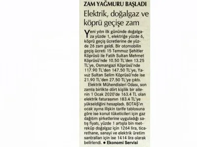 ZAM YAĞMURU BAŞLADI (CUMHURİYET)
