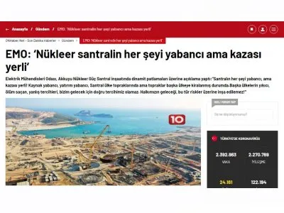 EMO: NÜKLEER SANTRALİN HER ŞEYİ YABANCI AMA KAZASI YERLİ (ONHABER.NET)