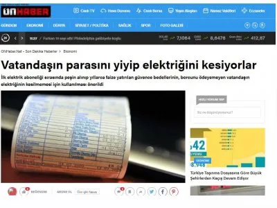 VATANDAŞIN PARASINI YİYİP ELEKTRİĞİNİ KESİYORLAR (ONHABER.NET)